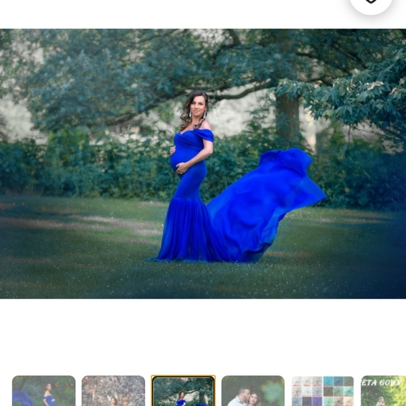 Blue Maternity Dress New - Picture 3 of 3